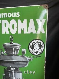 Antique Old Rare Petromax Lantern Sold Here Porcelain Enamel Sign Board Germany