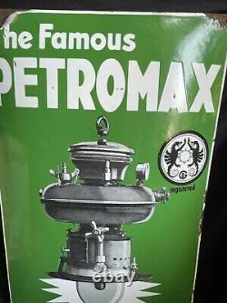 Antique Old Rare Petromax Lantern Sold Here Porcelain Enamel Sign Board Germany