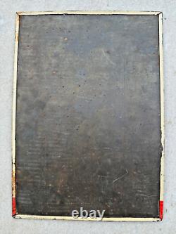 Antique Old Rare Vicks Vaporub Flu Medicine Ad Litho Tin Sign Board South Africa