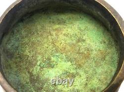 Antique Old Signed Chinese Bronze Censer Incense Xuande Marking Foo Dog Dragons