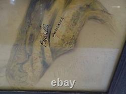 Antique Old Signed Russell's Chocolates Lady Portrait Advertising Ad Print