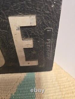Antique Old Street Sign YALE AVE Cast Iron Double Sided RARE 23