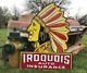 Antique Old Style Iroquois Auto Insurance Sign! Sale