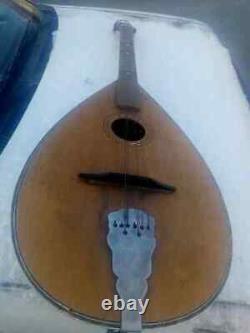 Antique Old Tambura String Musical Folk Instrument Wooden Hand Made