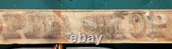 Antique Old Wooden Sign Cooper Shop Circa mid 1800's Shipping Available