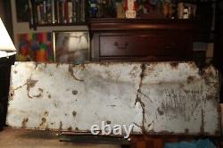 Antique Original 1930's OLD GOLD Cigarettes Porcelain Enamel Sign 12 x 36