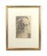 Antique Original Hermann Struck Untitled Etching Print Of Old Man Signed 1905