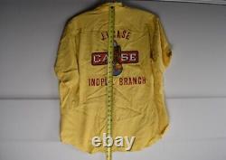 Antique Original JI Case Dealer Uniform Shirt Old Abe Eagle Rare Tractor Sign IN