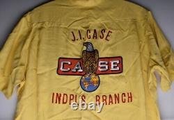 Antique Original JI Case Dealer Uniform Shirt Old Abe Eagle Rare Tractor Sign IN