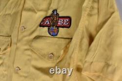 Antique Original JI Case Dealer Uniform Shirt Old Abe Eagle Rare Tractor Sign IN