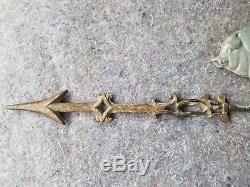 Antique Original Pig Weathervane FARM Bacon Hog Barn Art Sign Old Wind Vane
