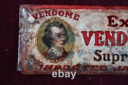 Antique Original Vendome Cigars Advertising Sign Very Old Toc Early 1900