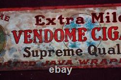 Antique Original Vendome Cigars Advertising Sign Very Old Toc Early 1900