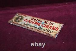 Antique Original Vendome Cigars Advertising Sign Very Old Toc Early 1900