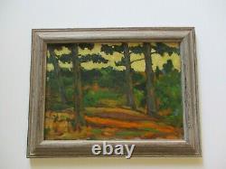 Antique Painting American Plein Air Exhibited Old Impressionist Impressionism