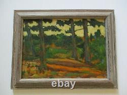 Antique Painting American Plein Air Exhibited Old Impressionist Impressionism