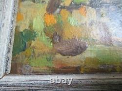 Antique Painting American Plein Air Exhibited Old Impressionist Impressionism