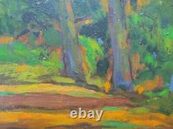 Antique Painting American Plein Air Exhibited Old Impressionist Impressionism