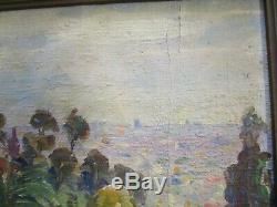 Antique Painting Hollywood Hills Old California Painting Los Angeles Landscape