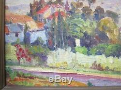 Antique Painting Hollywood Hills Old California Painting Los Angeles Landscape