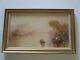 Antique Painting Impressionism Masterful Landscape River Signed 1890's Old