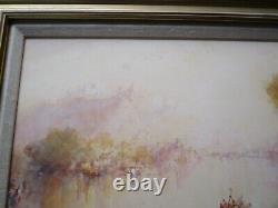 Antique Painting Impressionism Masterful Landscape River Signed 1890's Old