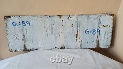Antique Post Office Vintage Old Advt Tin Enamel Porcelain Sign Board G89