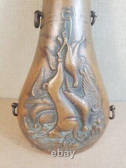 Antique Powder Flask American Flask & Cap Co game hunt