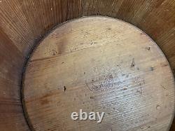 Antique Primitive R. C. W withAnchor Logo Wooden Old Farm Market MEASURE BUCKET 478