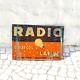 Antique Radio Lamps Bulb Advertising Tin Sign Board Rare Collectible Old Ts455