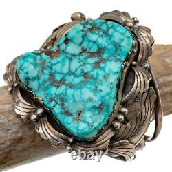 Antique Red Spiderweb CANDELARIA Turquoise Bracelet OLD PAWN Sterling Silver A+