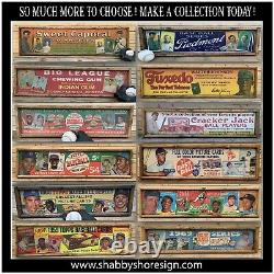 Antique Rustic Huge 18x36 T206 Tobacco Card Set Signs Old Judge Ty Cobb WOW