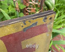 Antique Sign Old Mustard / Red Paint J. M. McCOWAN PITMAN New Jersey Trade Sign