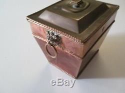 Antique Signed Casket Metal Sculpture Chest Box Chop Marks Or Hallmarks Old Deco