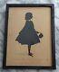 Antique Signed Silhouette Of A 6 Year Old Girl 1849