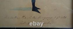 Antique Signed Silhouette of a 6 Year Old Girl 1849