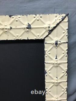 Antique Tin Ceiling Framed Chalkboard 21 x 32 Vintage Menu Sign Old 1840-24B