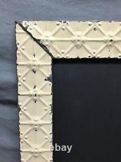 Antique Tin Ceiling Framed Chalkboard 21 x 32 Vintage Menu Sign Old 1840-24B