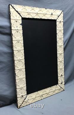 Antique Tin Ceiling Framed Chalkboard 21 x 32 Vintage Menu Sign Old 1840-24B