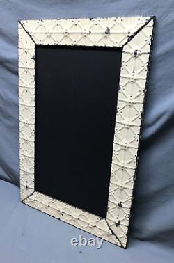 Antique Tin Ceiling Framed Chalkboard 21 x 32 Vintage Menu Sign Old 1840-24B