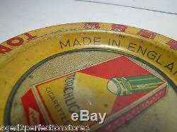Antique Torchlight Cigarettes Advertising Tip Tray old tin litho sign unusual