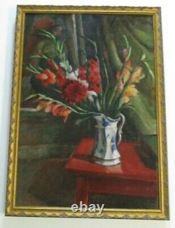 Antique Vintage Impressionist Oil Painting Still Life Signed Mystery Artist Old