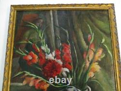 Antique Vintage Impressionist Oil Painting Still Life Signed Mystery Artist Old