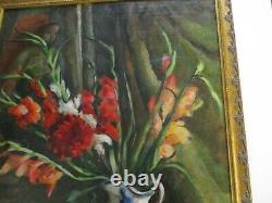 Antique Vintage Impressionist Oil Painting Still Life Signed Mystery Artist Old