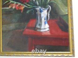 Antique Vintage Impressionist Oil Painting Still Life Signed Mystery Artist Old