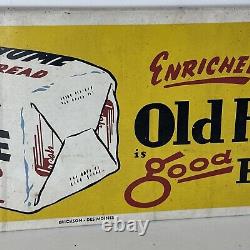 Antique Vintage Old Home Bread Metal Store Sign