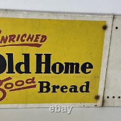 Antique Vintage Old Home Bread Metal Store Sign