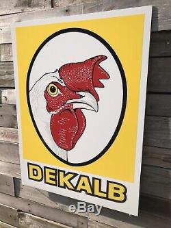 Antique Vintage Old Style Dekalb Seed Feed Farm Sign