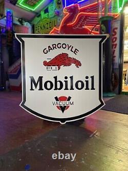 Antique Vintage Old Style Gargoyle Mobil oil Service Station Sign 40