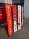Antique Vintage Old Style Gas Oil Vertical Signs 5ft Tall All 4